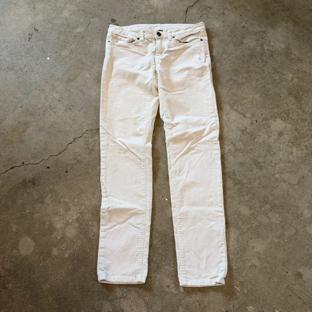 Patagonia Corduroy Pants Womens 28 Cream Organic Cotton Stretch 55055